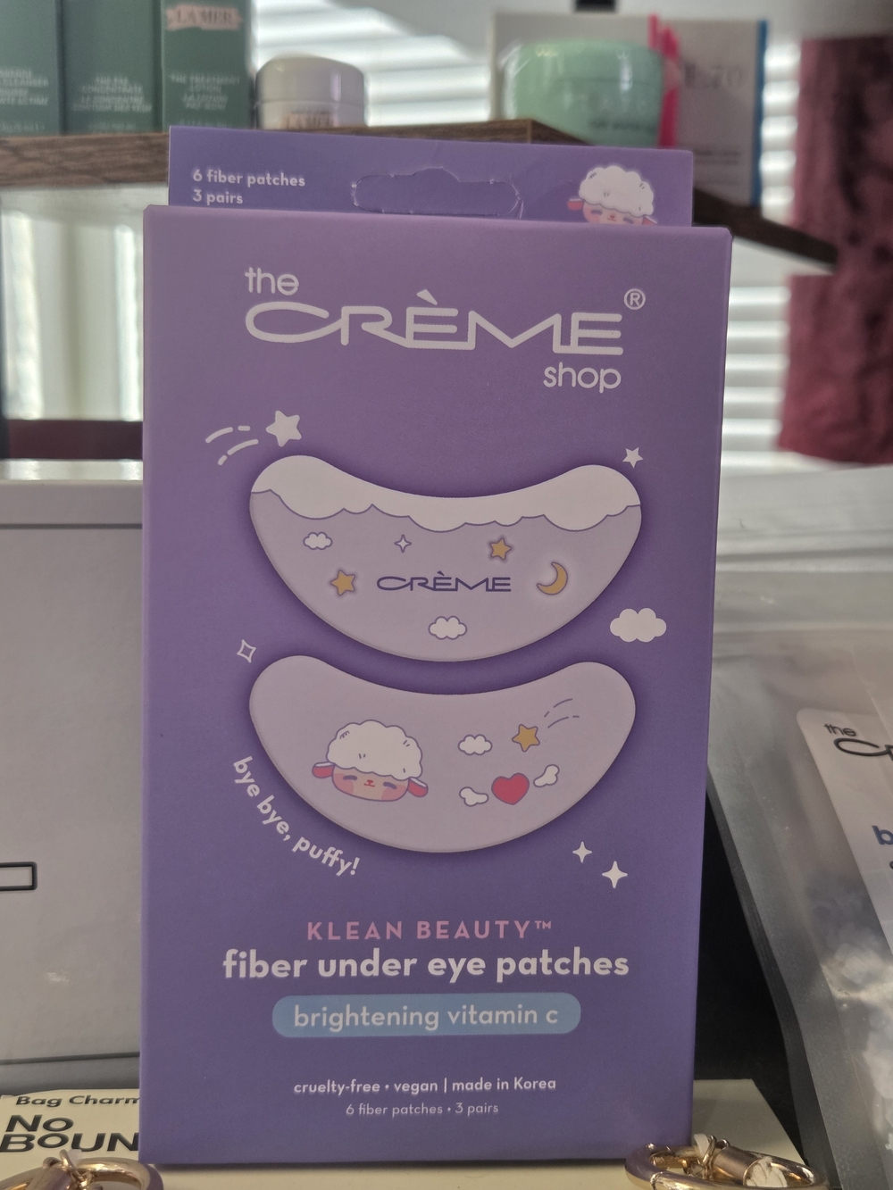 NIB The Crème Shop Klean Beauty Fiber Under Eye Patches - Vitamin C (3 Pairs)